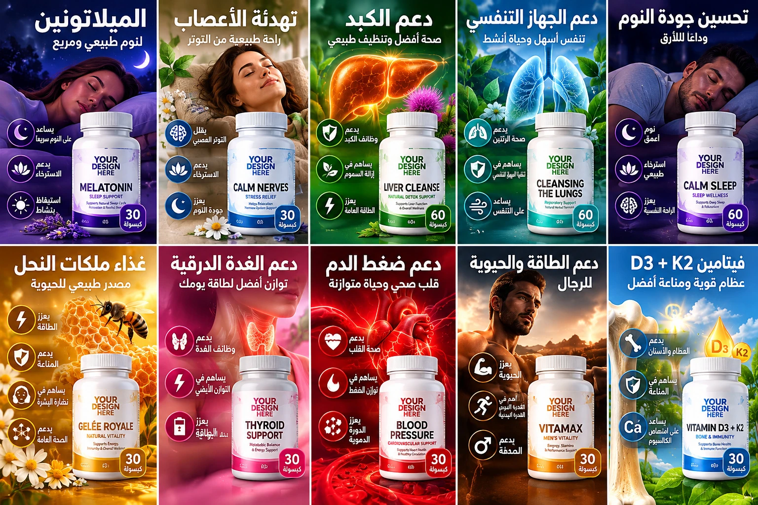 باقة ترميم المفاصل والمرونة الحركية (Glucosamine + Joint Cream + Collagen) - توصيل المحمدية